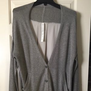 Lululemon Cardigan Sweater Light Gray